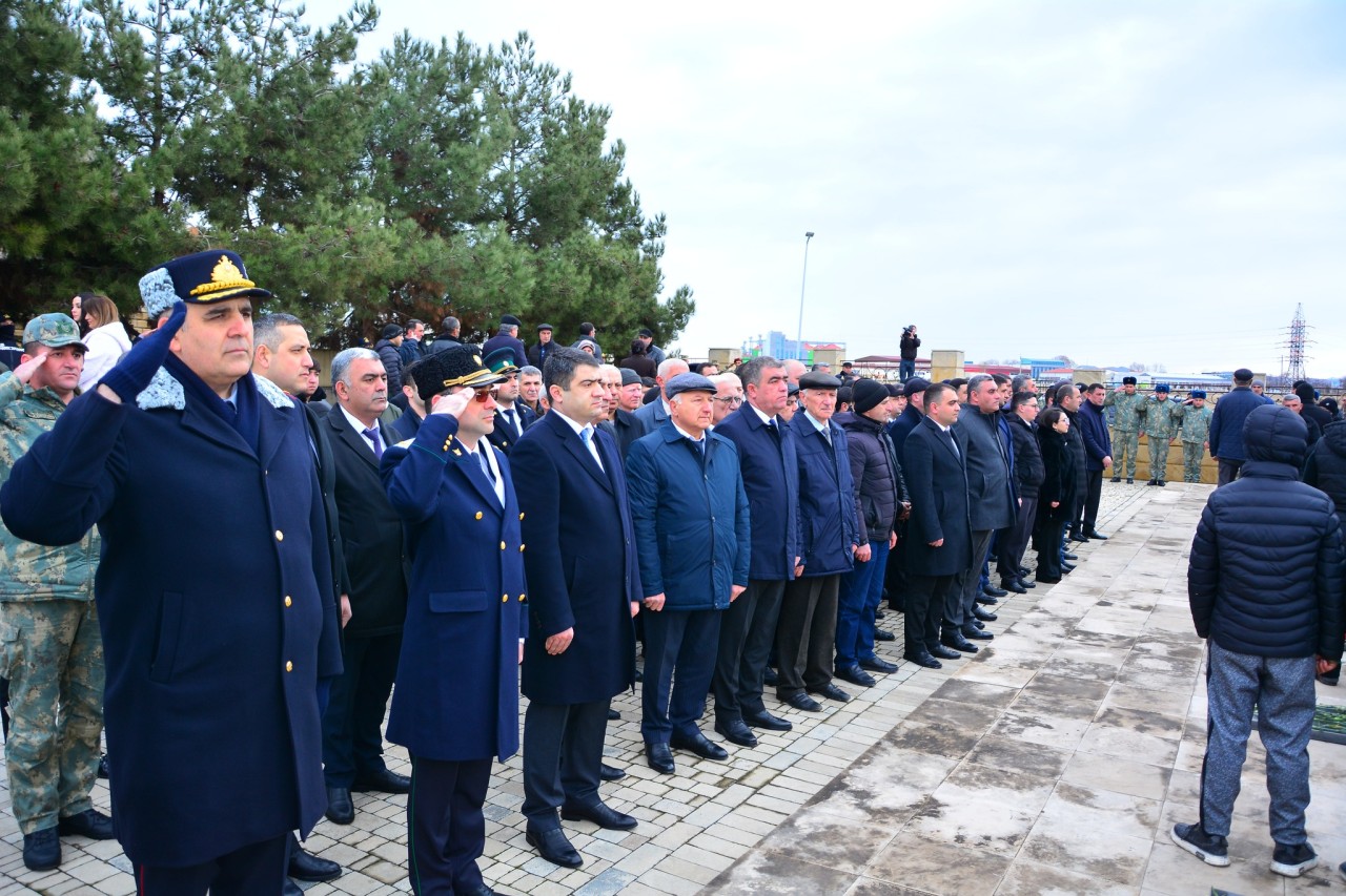 Ağstafada şəhidlərin xatirəsi yad edildi - FOTOLAR